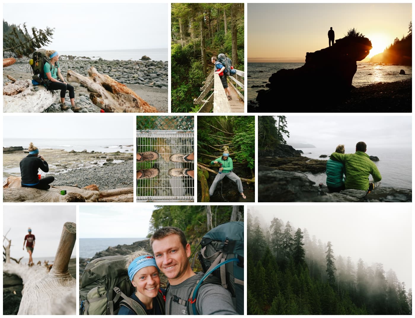 Pictures from a couple who are hiking the Juan de Fuca trail for their honeymoon