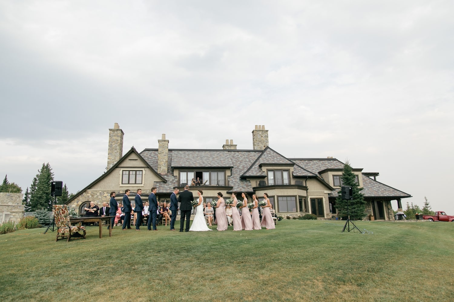 Outdoor Priddis Alberta Wedding Backyard Wedding Tent Laura Barclay Photography