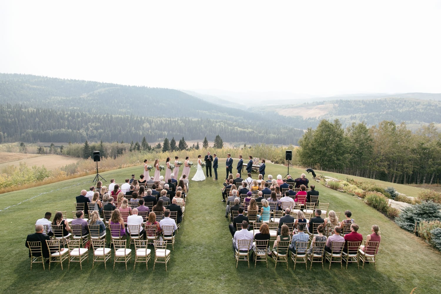 Outdoor Priddis Alberta Wedding Backyard Wedding Tent Laura Barclay Photography