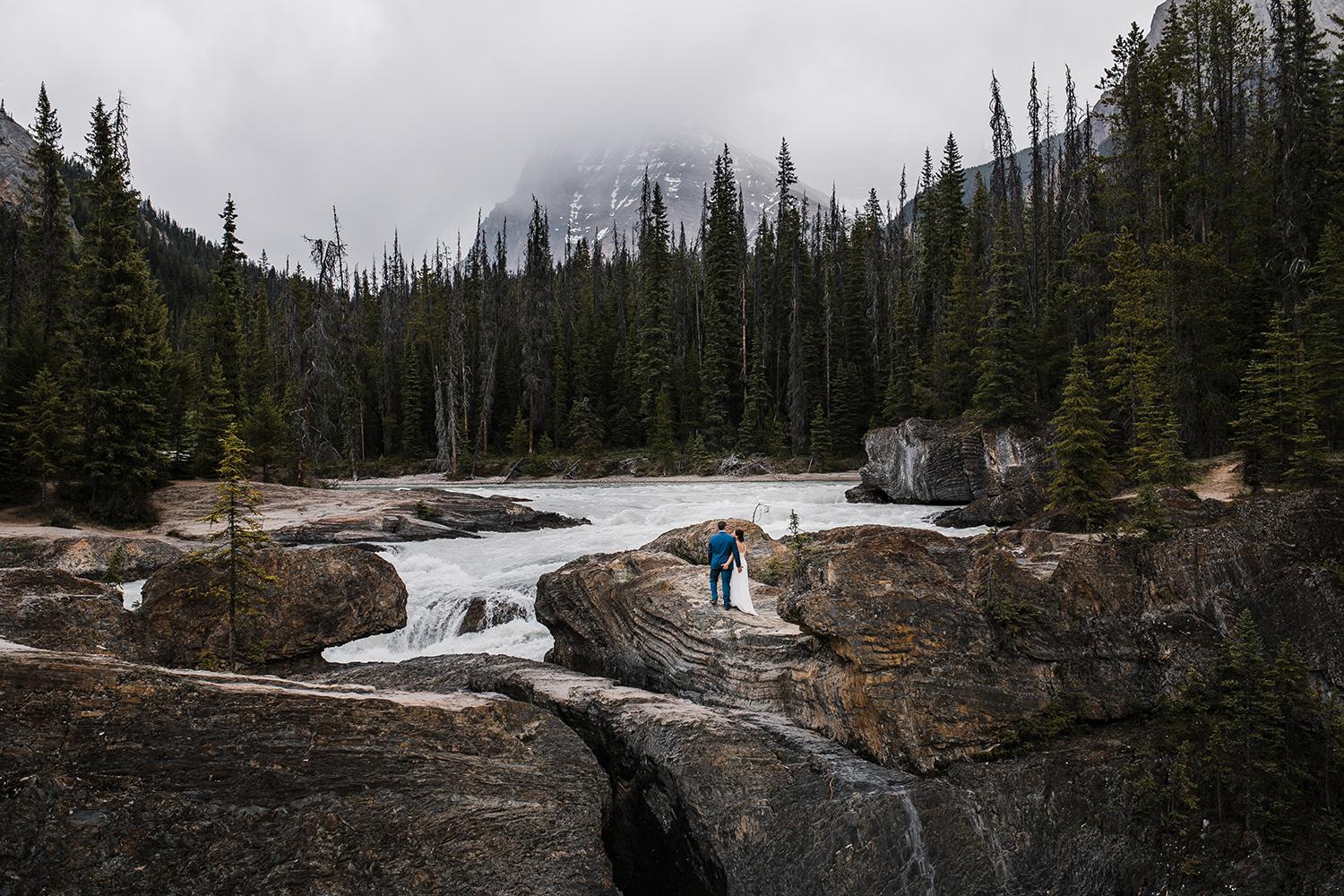 Beautiful Elopement at Emerald Lake Lodge