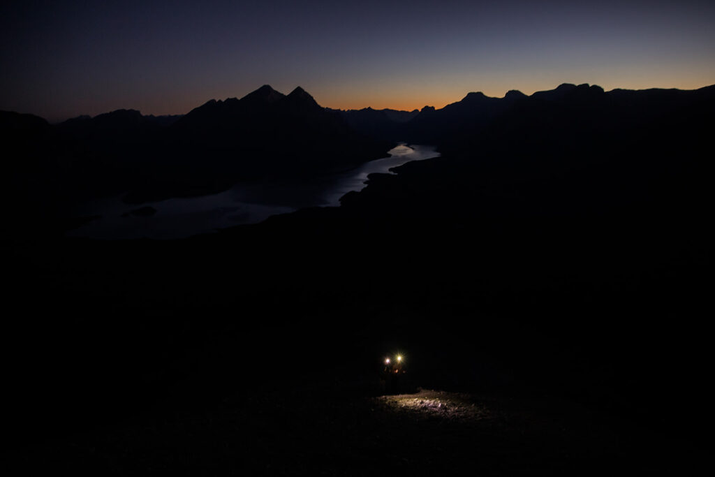 sunrise hiking elopement