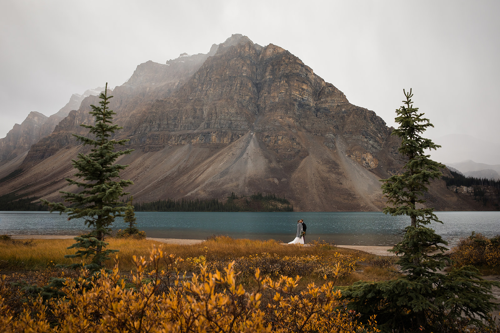 Bow Lake Elopement in Banff National Park
